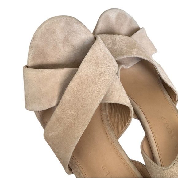 Veronica Beard Lucille Cork Suede Platform Sandals - Picture 3 of 9